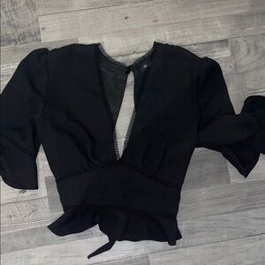 Elegant Black Women's Top